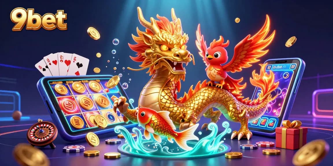Experience thrilling gameplay excitement at 9bet with vibrant casino elements and rich illustrations.