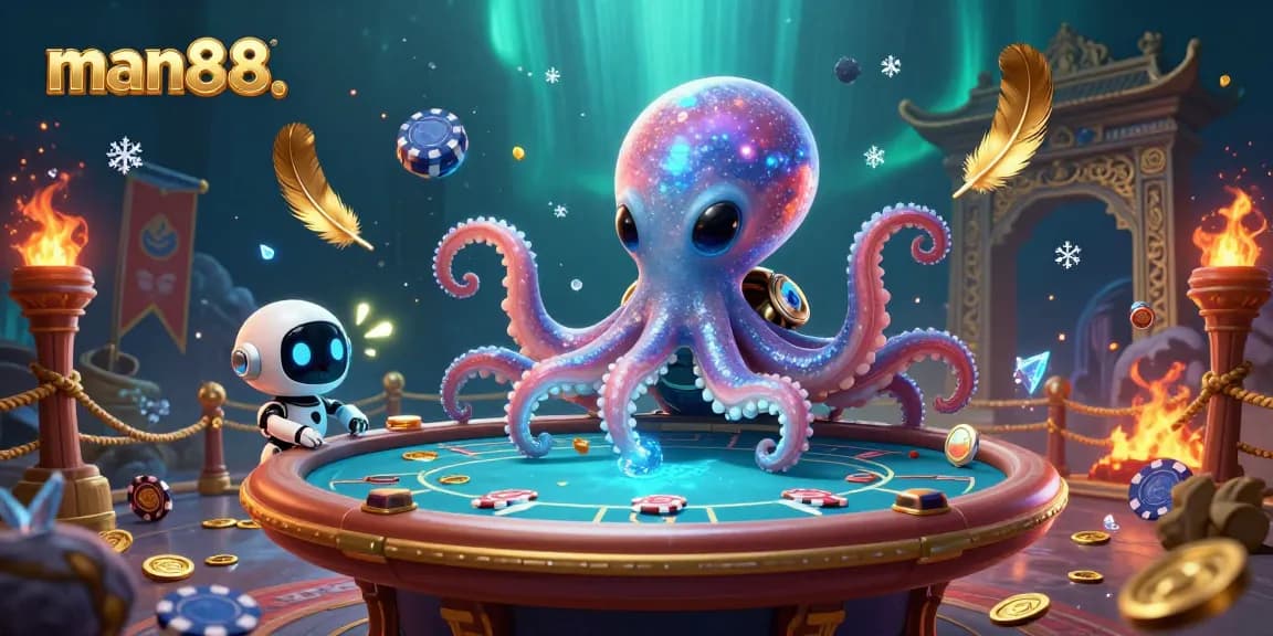 Join the fun at man88 with an alien octopus dealer and dynamic poker gaming experience.