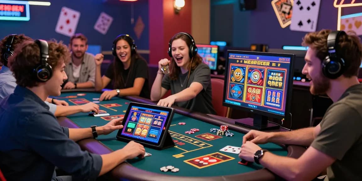 Exciting scene of players engaging with credit card casinos, showcasing dynamic online gaming on https://fimltd.co.uk.