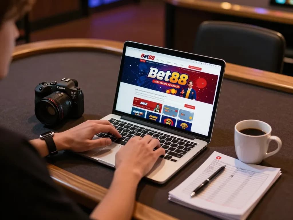 Person engaging with the Bet88 homepage to enhance their gaming strategy on Trang chủ