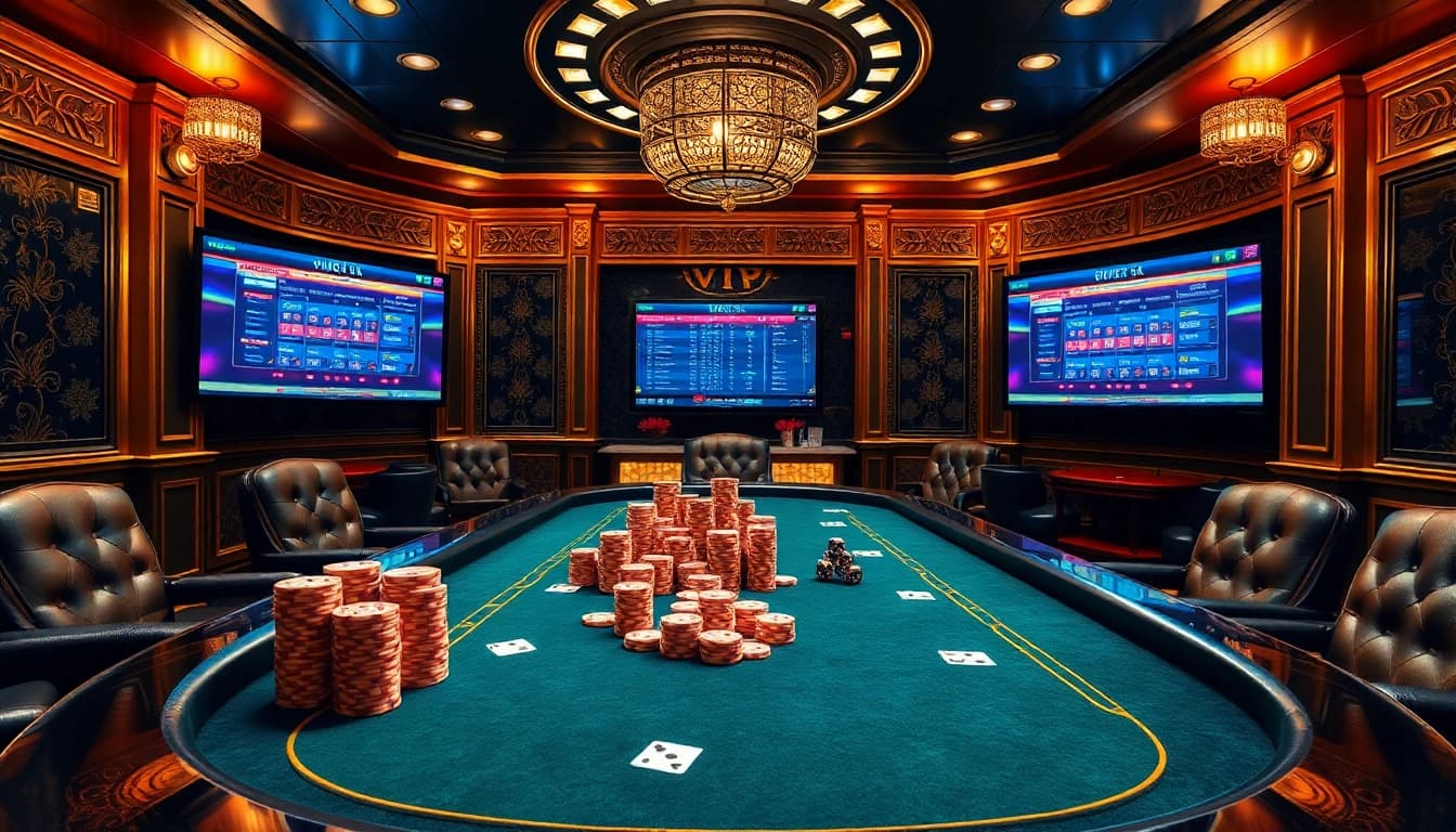 Experience the excitement of win678 vip with high-stakes poker and luxurious casino visuals.