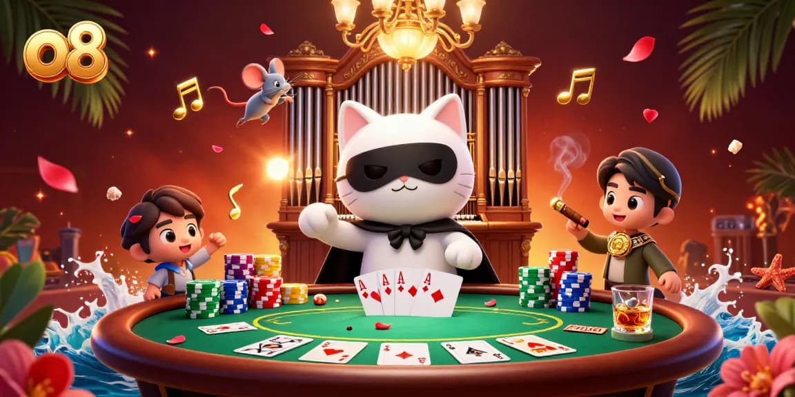 Engage in thrilling gameplay at o8 with a dynamic casino scene featuring rich visuals and vibrant elements.