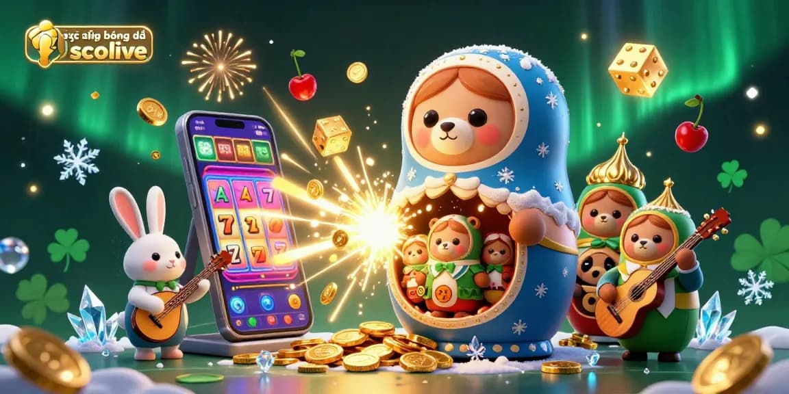 Experience thrilling trực tiếp bóng đá socolive action with dynamic casino elements and vibrant characters.
