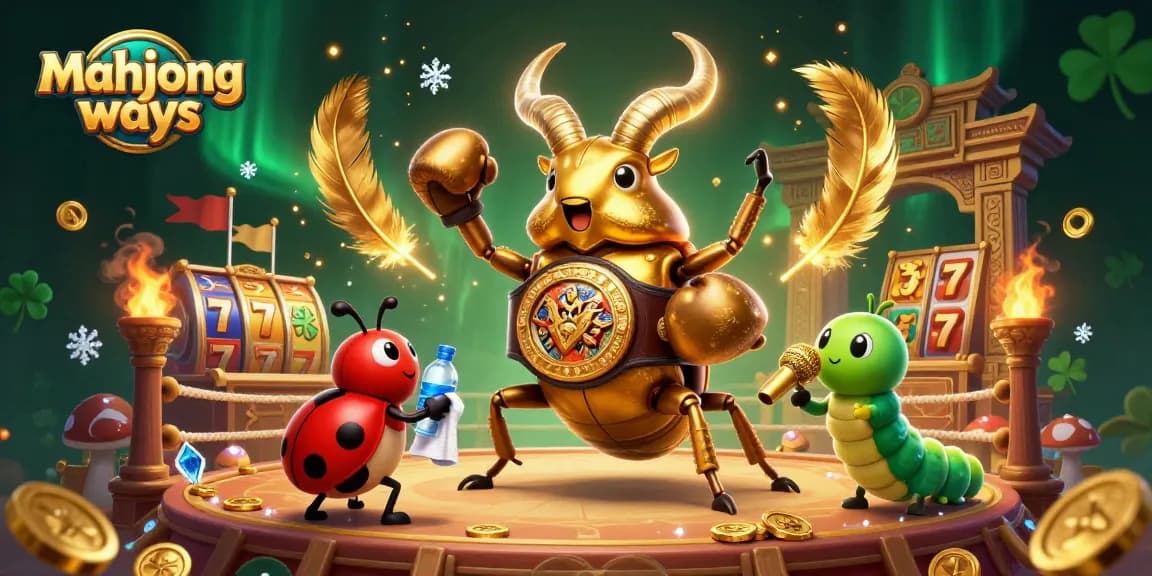 Experience thrilling mahjong ways in a dynamic casino showdown with golden characters and enchanted elements.