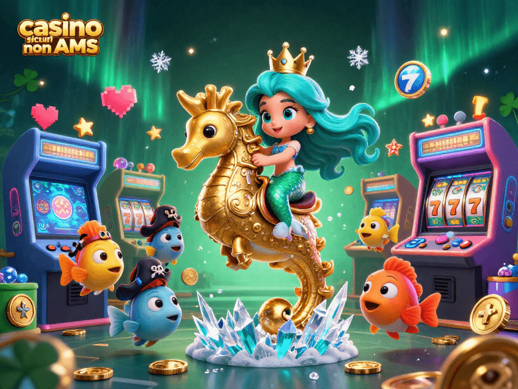 Gioca ai casino sicuri non AAMS con la sirena e il suo cavalluccio marino in un mondo ricco di avventura.