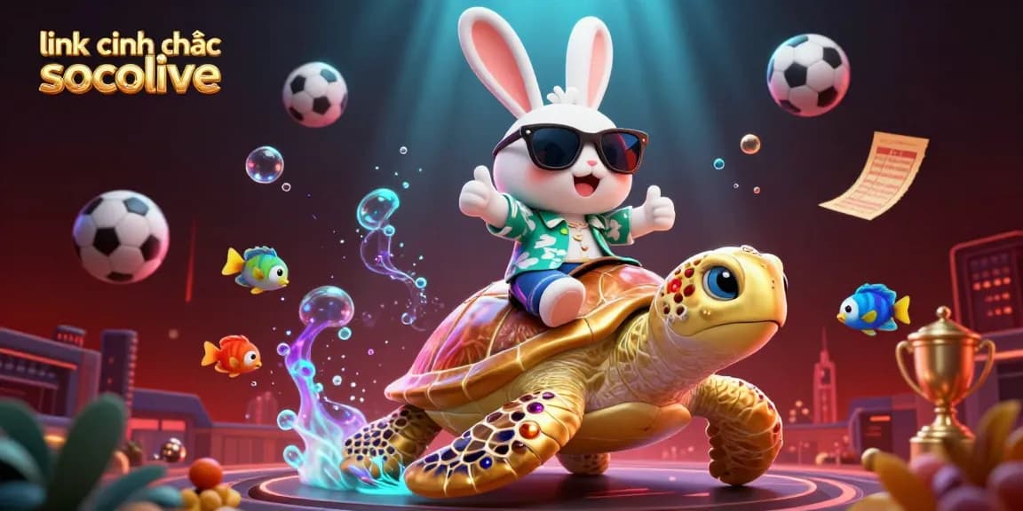 Engage with the link chính thức socolive for smooth sports betting experiences in this vibrant 3D illustration.