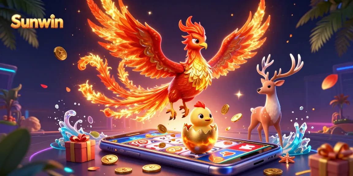Experience thrilling gameplay with Sunwin's dynamic slots, highlighted by vibrant 3D illustrations!