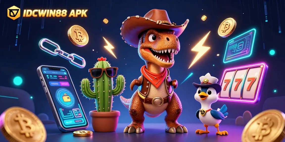 IDCWIN88 APK features exciting online casino themes with vibrant gaming elements.