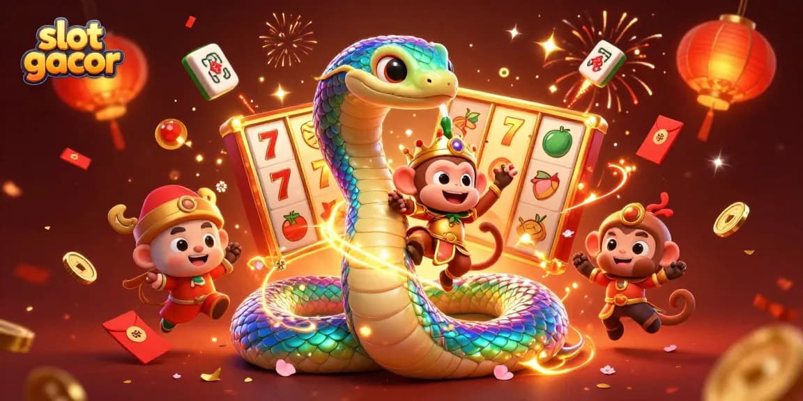Experience the thrill of slot gacor gaming with vibrant characters and captivating elements.