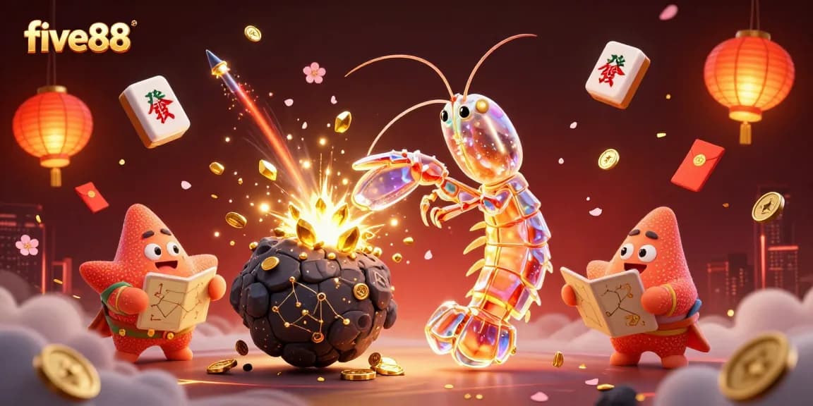 Engage with the exciting five88 casino experience featuring vibrant characters and golden treasures.
