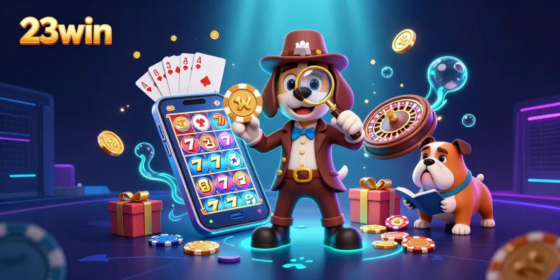 Experience thrilling wins at 23win with dynamic slot games and rich casino illustrations.