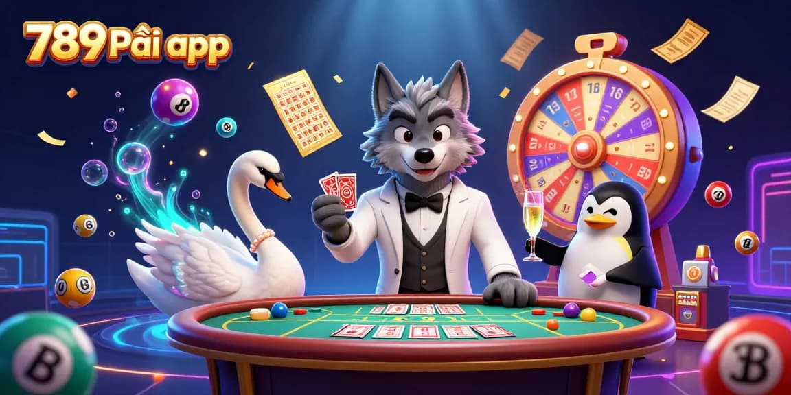 Engage with 789P tải app featuring dynamic lottery elements and vibrant characters in a casino setting.