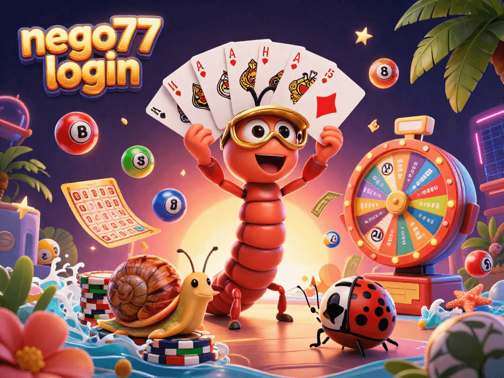 Engage in vibrant gaming with nego77 login featuring a dynamic casino scene full of excitement.
