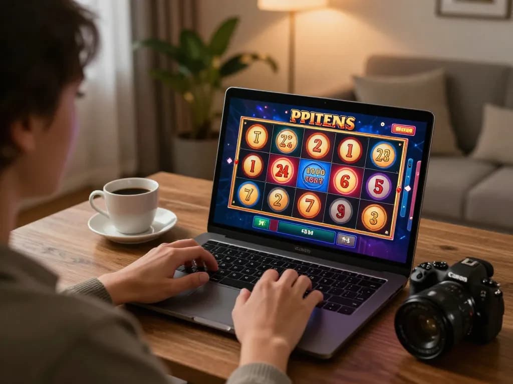 Player enjoying online slots at home while using sc88 platform for a thrilling gaming experience