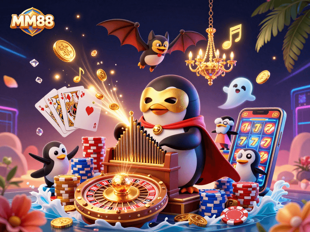 Engage with MM88's vibrant casino world featuring thrilling games, colorful visuals, and winning opportunities.