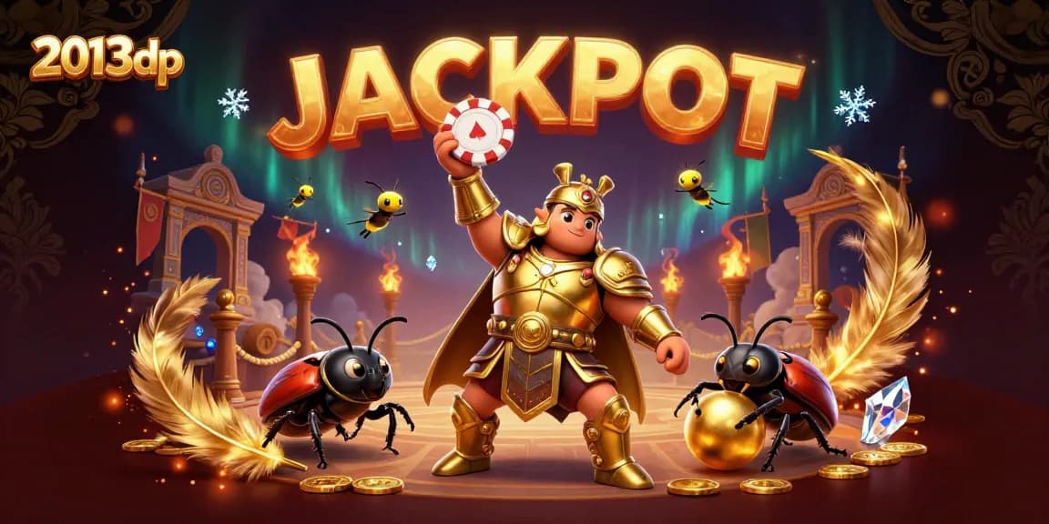 Win big with 2013dp in a dynamic gambling scene featuring jackpot celebrations.