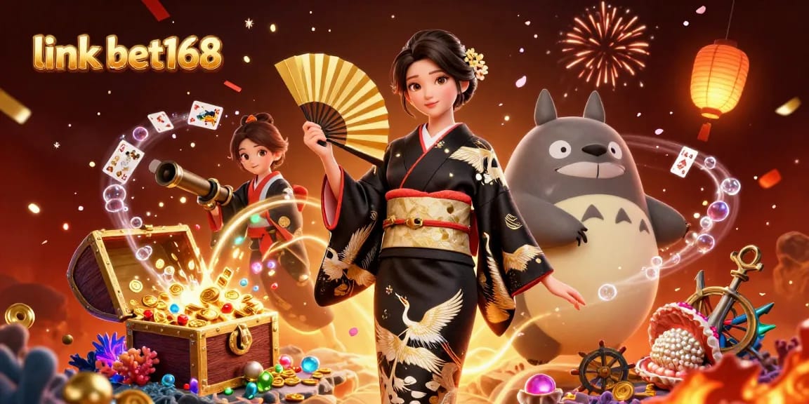 Experience thrilling adventures with link bet168 and vibrant casino elements in an engaging scene.