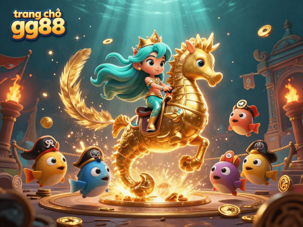 Engage with the dynamic world of trang chủ gg88 featuring animated mermaid gameplay filled with treasures and vibrant characters.