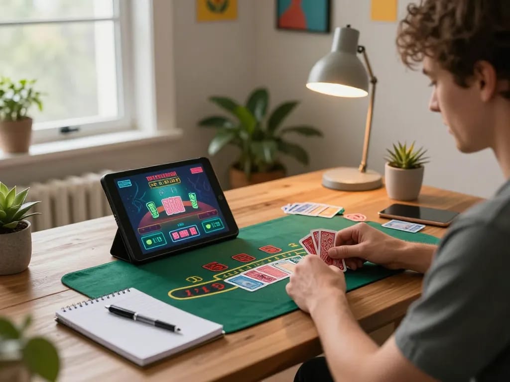 Engaging in fly88 online blackjack at home, focused player tracking gameplay and strategy
