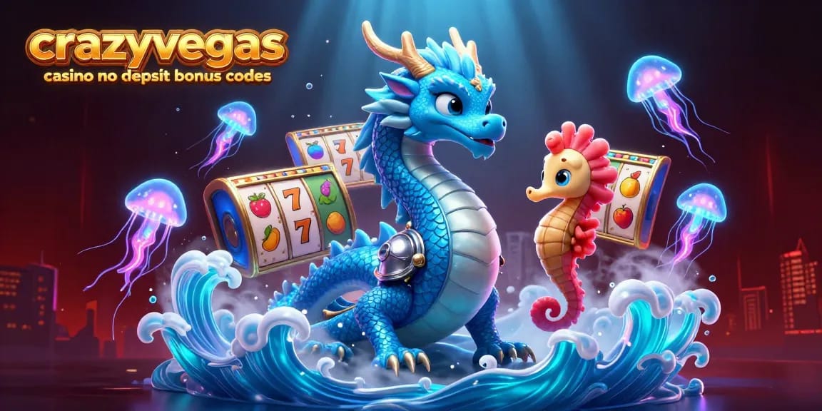 Spin for wins with crazyvegas casino no deposit bonus codes in a vibrant underwater casino scene.