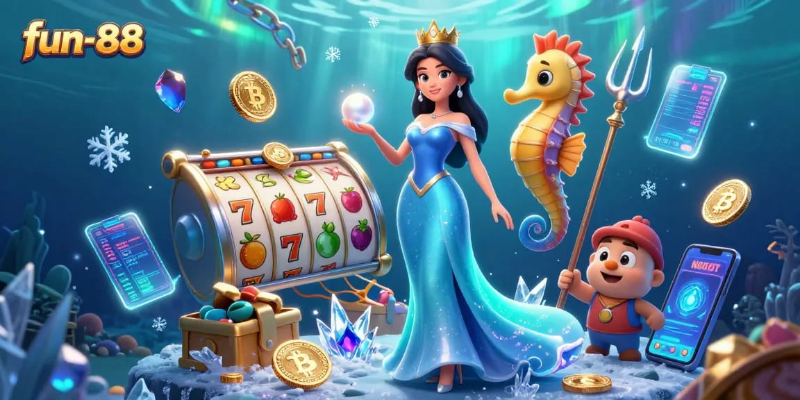 Spin the reels at fun-88 with vibrant slot symbols and underwater treasures, engaging players in adrenaline-filled gaming.