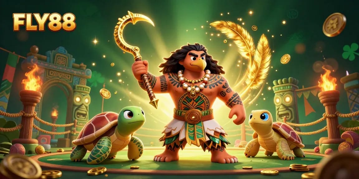 Experience FLY88's thrilling casino adventure with vibrant characters and rich game elements.