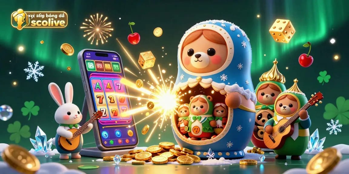 Experience thrilling trực tiếp bóng đá socolive action with dynamic casino elements and vibrant characters.