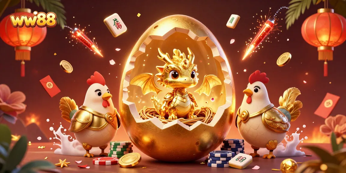 Experience the excitement at ww88 with a vibrant dragon and poker chips in a spectacular casino illustration.