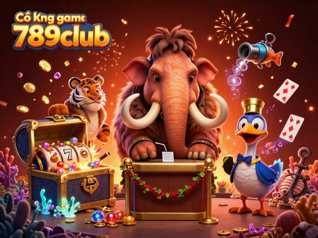 Cổng game 789club mang đến trải nghiệm sòng bài sống động với các biểu tượng slot game và bối cảnh hấp dẫn.
