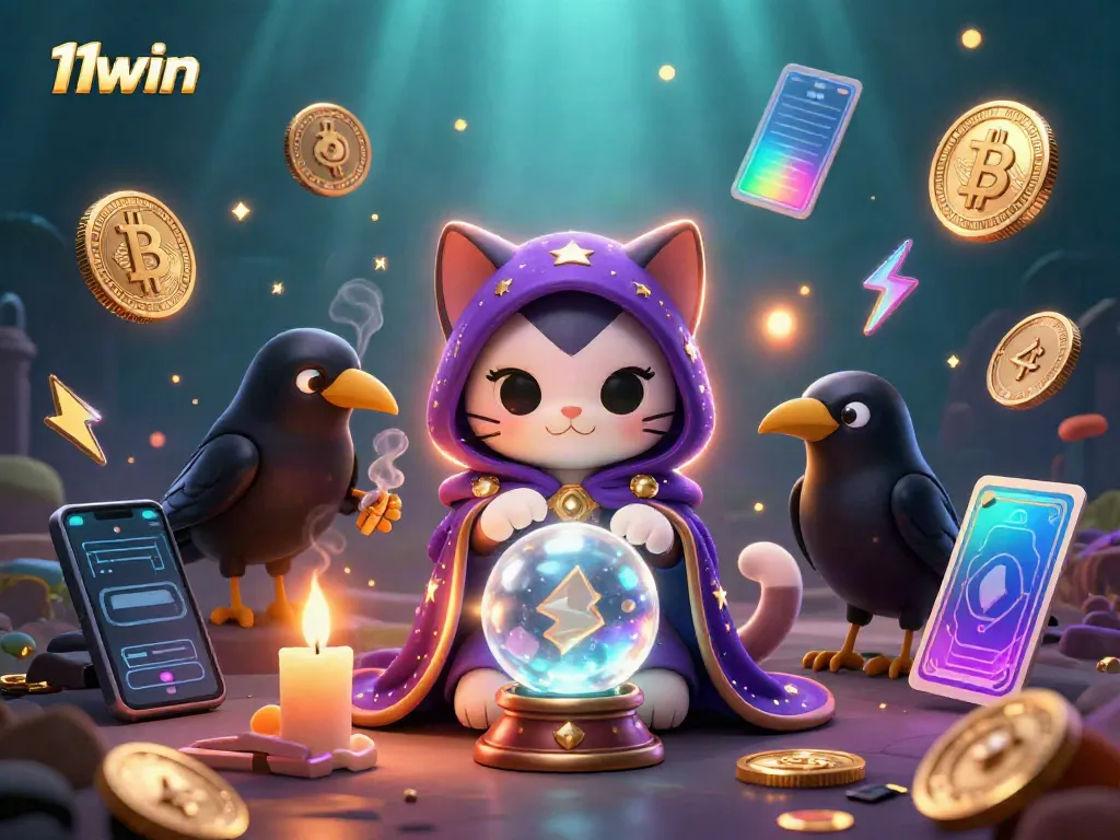 Experience the thrilling world of 11win with vibrant characters and enchanting casino elements.