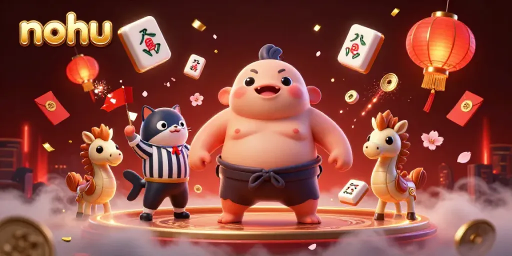 NoHu event with colorful 3D characters in an immersive underwater casino atmosphere