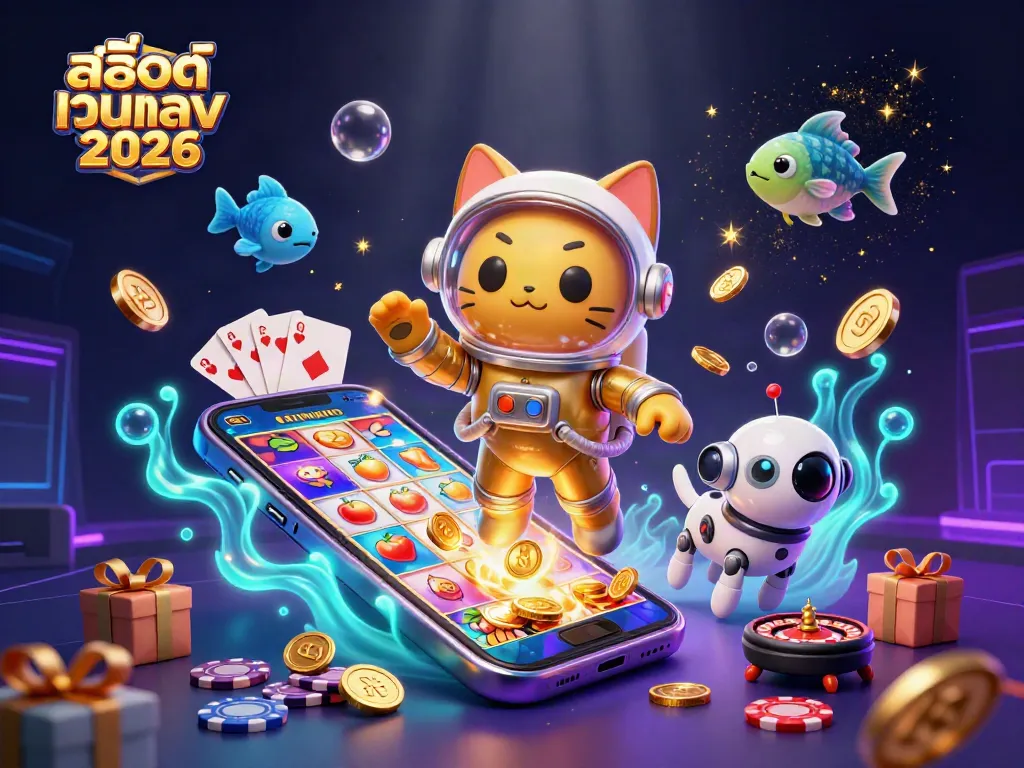 หมุนสล็อตเว็บตรง 2026 กับการ์ตูนอวกาศที่น่ารักและเงินรางวัลที่ลอยอยู่ในอวกาศ