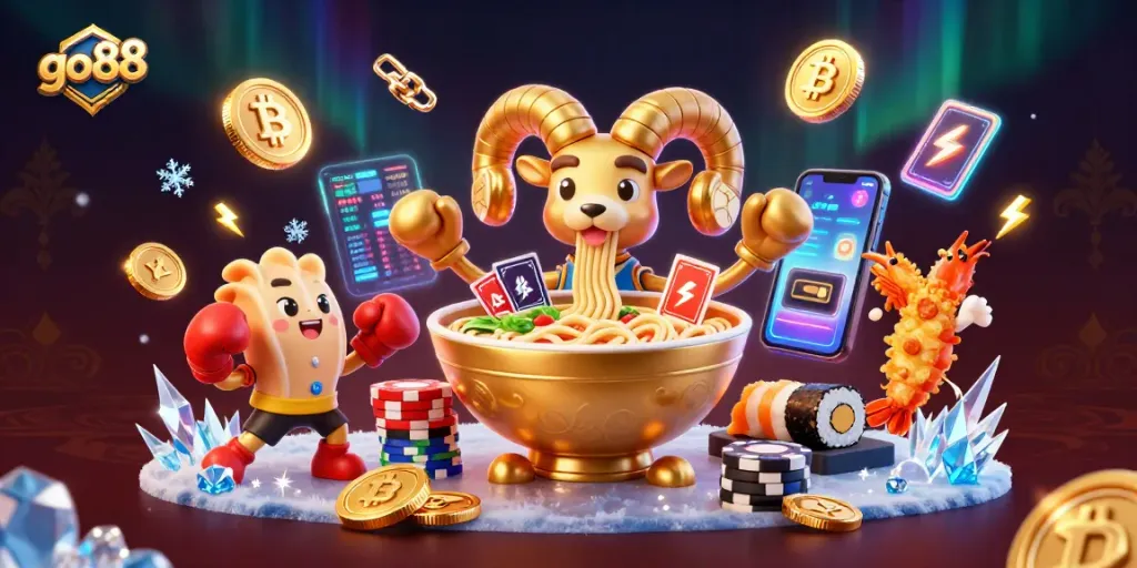 Engage with go88's thrilling gaming experience featuring vibrant 3D characters and dynamic elements.