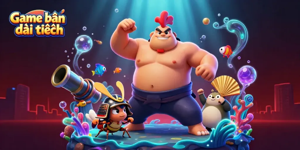 Engage in an immersive Game bắn cá đổi thưởng experience with dynamic underwater characters and vibrant gameplay elements.
