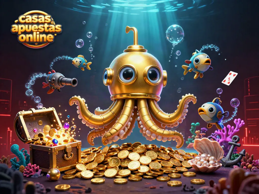 Explora las casas de apuestas online con este laberinto de monedas doradas y criaturas mecánicas.