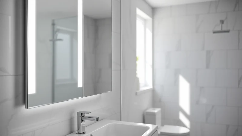 Enhance Your Space with Beautiful Mirror and LED Lights