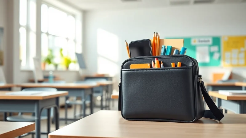 Die perfekte Handytasche Klassenzimmer für Schüler und Lehrer