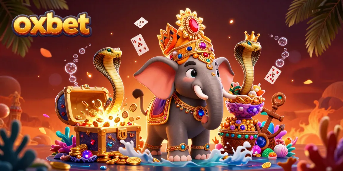 Experience thrilling outcomes with oxbet casino's vibrant 3D illustration showcasing dynamic gaming elements.
